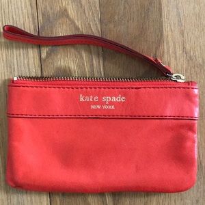 Kate spade leather wristlet